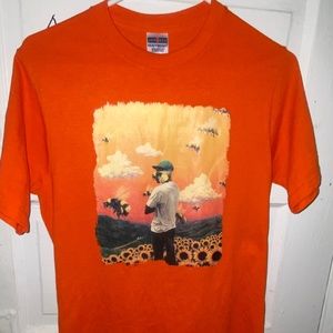 Orange Flower boy T-shirt